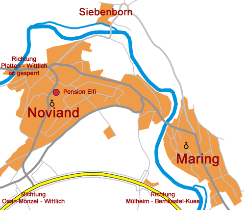 Ortsplan von Maring-Noviand